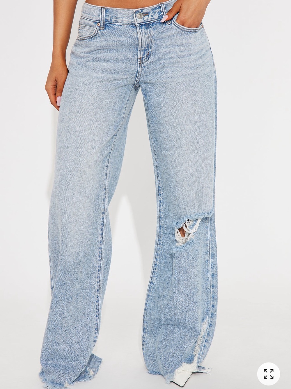Fashion Nova Kevita Non Stretch Low Rise Flared Jeans
